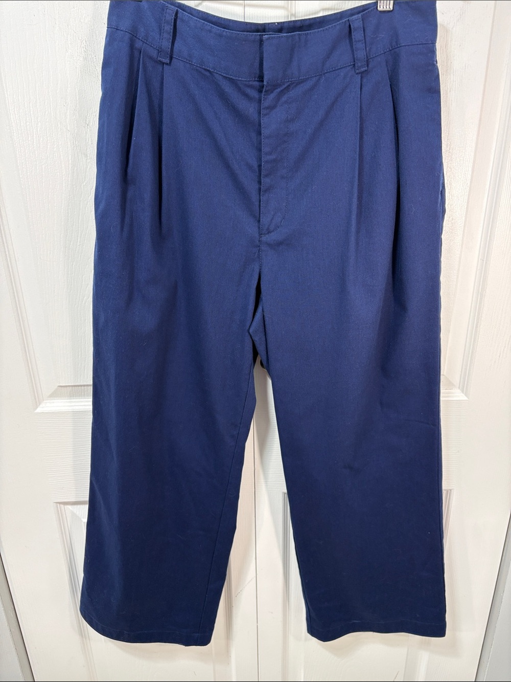 TNA Navy Pleated Trousers